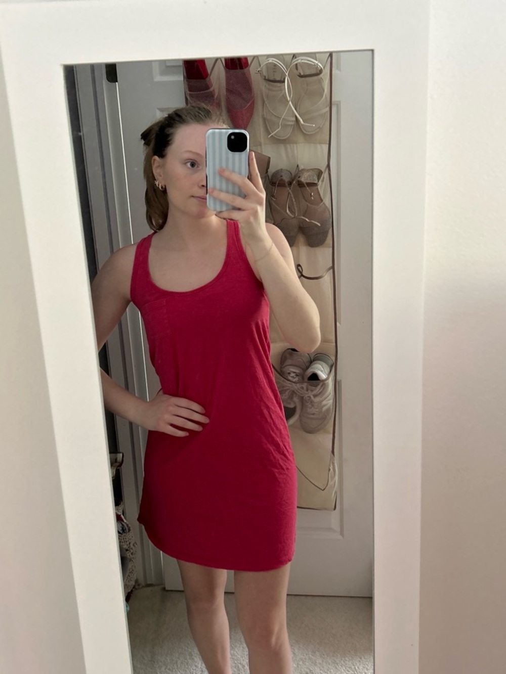 Old Navy pink Sleeveless Midi Tank Dress